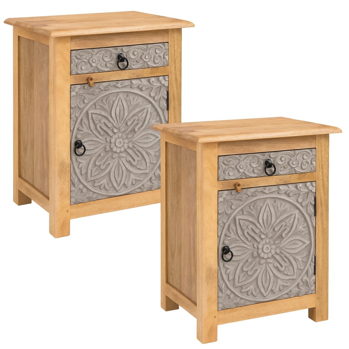 Set van 2 nachtkastjes Ferial 70 cm | Ma box