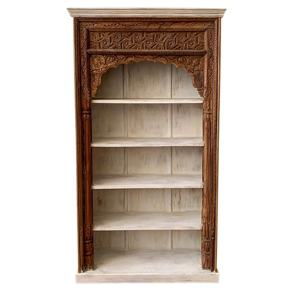 Oosterse vintage boekenkast, antiek, mas box