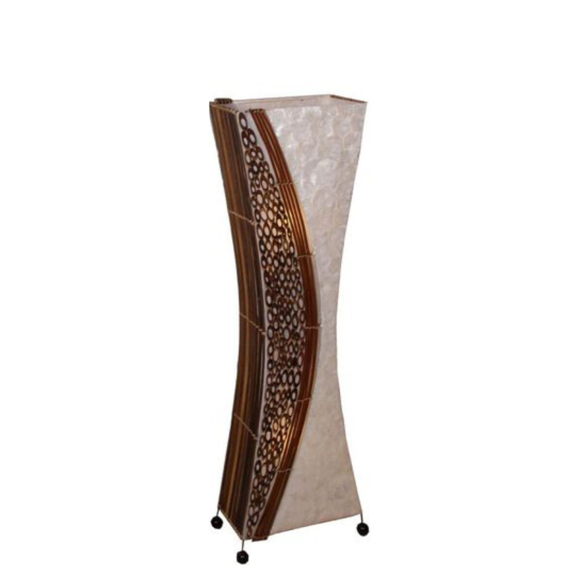 Staande lamp Wayan 100 cm Capiz bamboe, elegante lamp