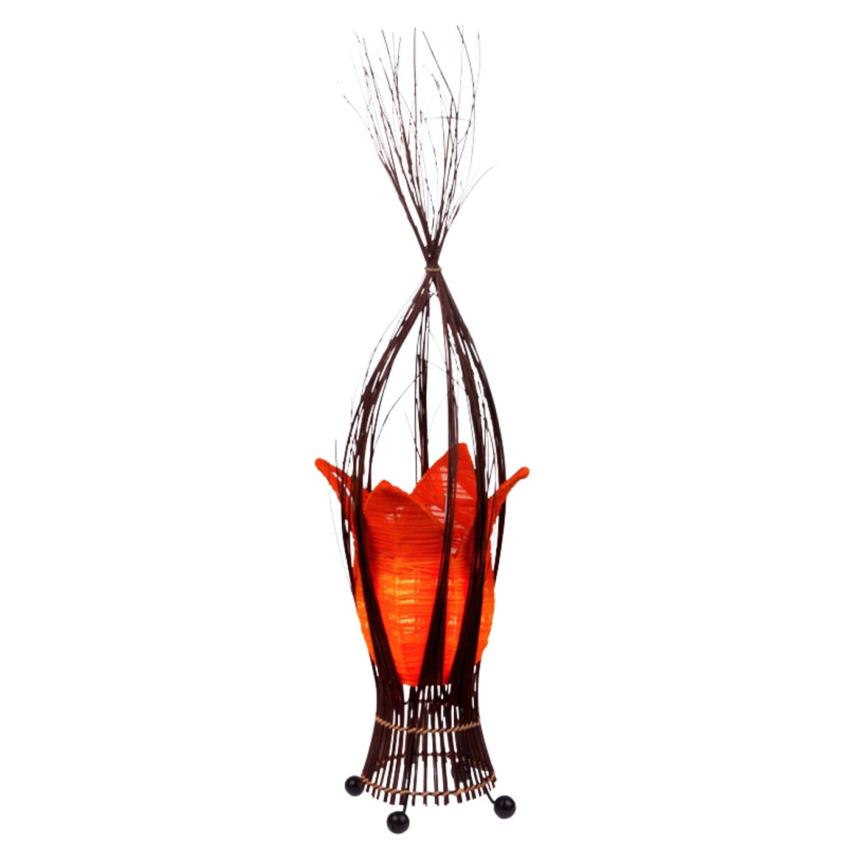 Tafellamp Elena Oranje 30 cm Boho-design | Handgemaakt &