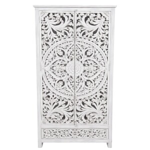 Highboard Rama 200 cm massief hout, boho-vintage,...
