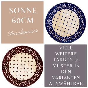 Marokkaanse mozaïektafel Zon Ø 60 cm |...