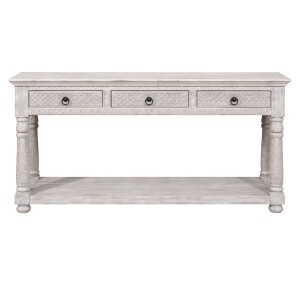 Rojana-dressoir 150 cm, massief hout, boho-vintage