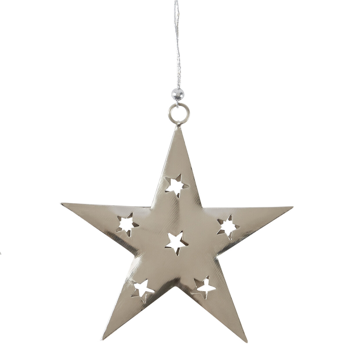Kersthanger Kerstversiering Ster Zilver