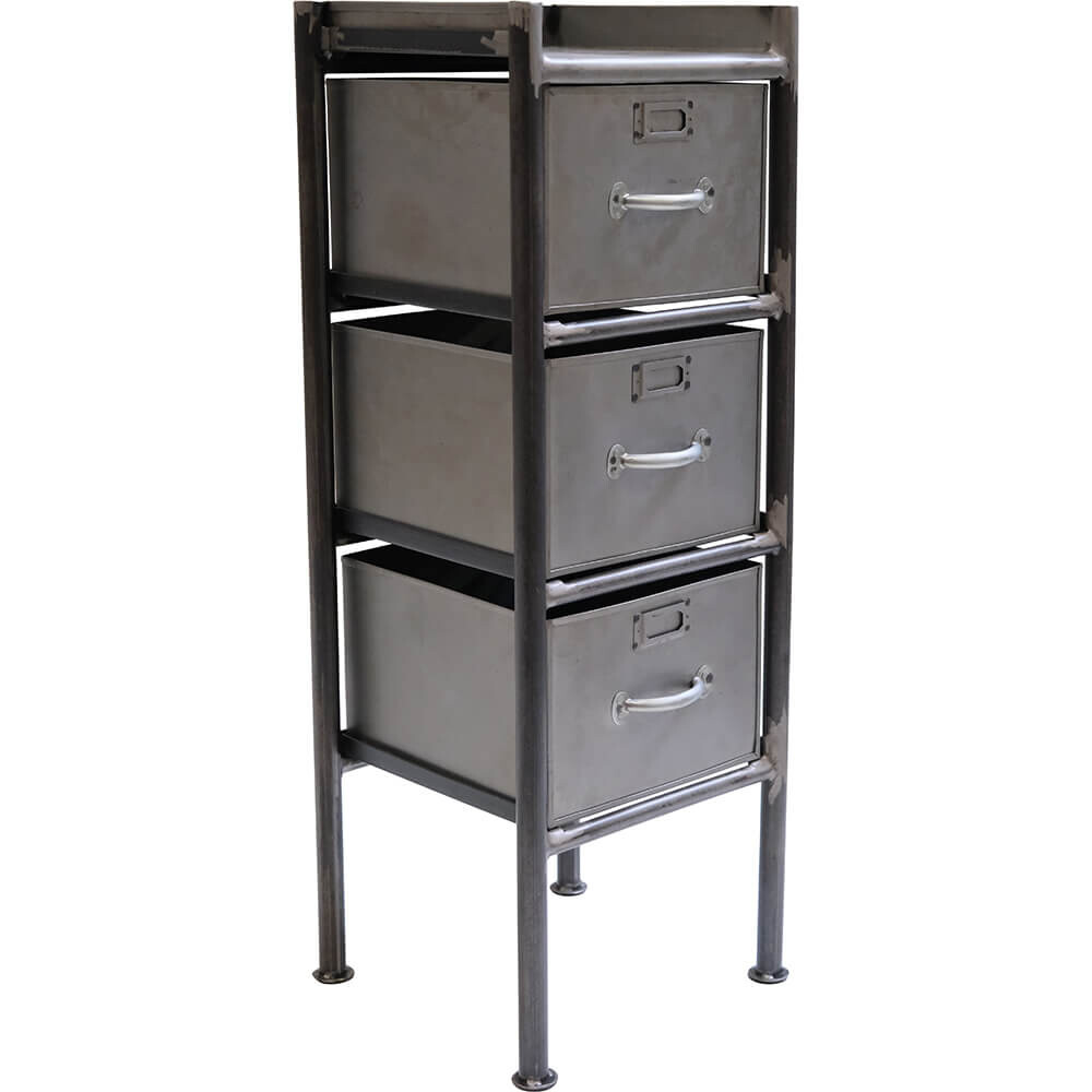 Saga-ladekast van ijzer - 3 lades box