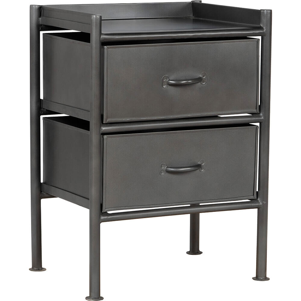 Saga-ladekast grijs - 2 lades