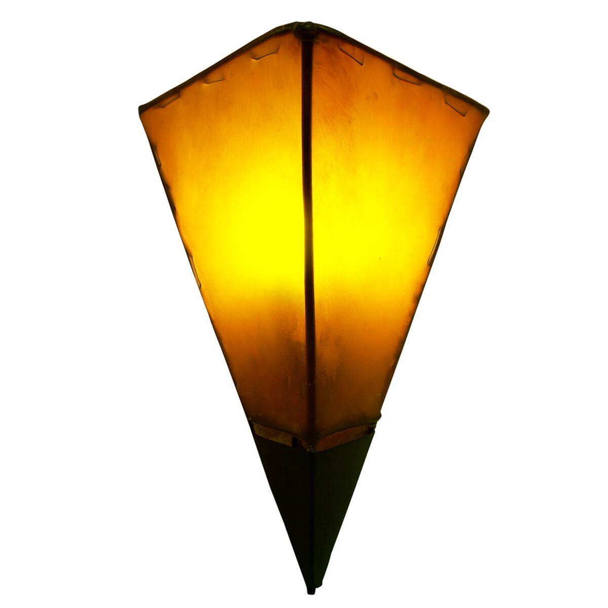 Mediterrane wandlamp Marwa Oranje 35 cm van met de hand geve