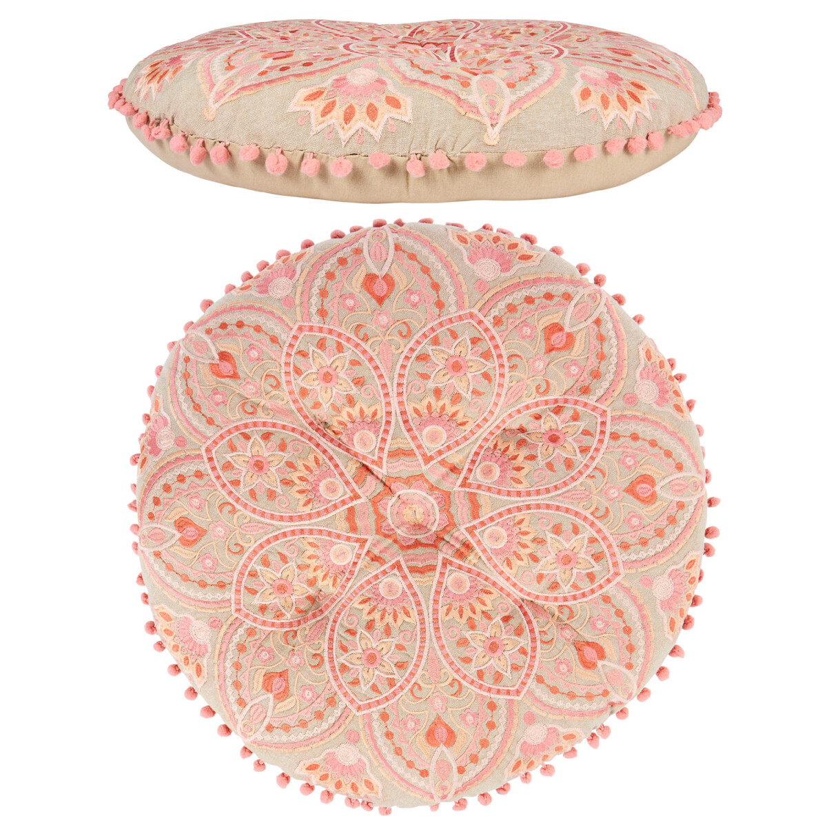 Boho-design vloerkussen, zitkussen, decoratie Hajra