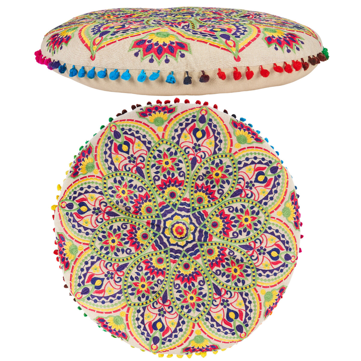 Boho-design vloerkussen, zitkussen, decoratie, Hakika