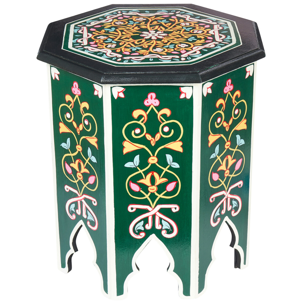 Oosterse bijzettafel met bloemenmotief,  box