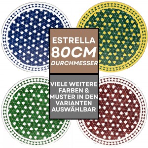Marokkaanse mozaïektafel Estrella 80 cm | Handgemaakt