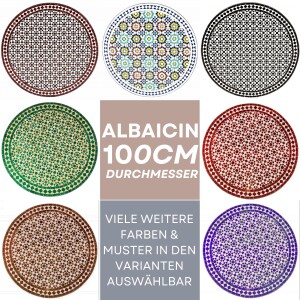 Marokkaanse mozaïektafel Albaicin 100 cm | Handgemaakt