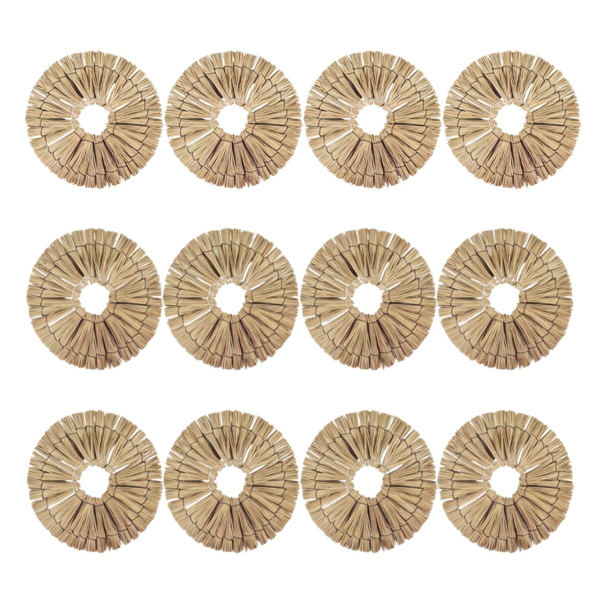 Wanddecoratie Boho Rattan, set van 12 |  box