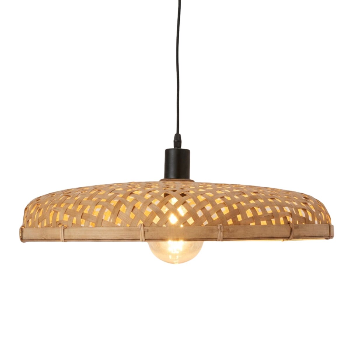 Hanglamp van natuurlijk rotan | Paloma h box