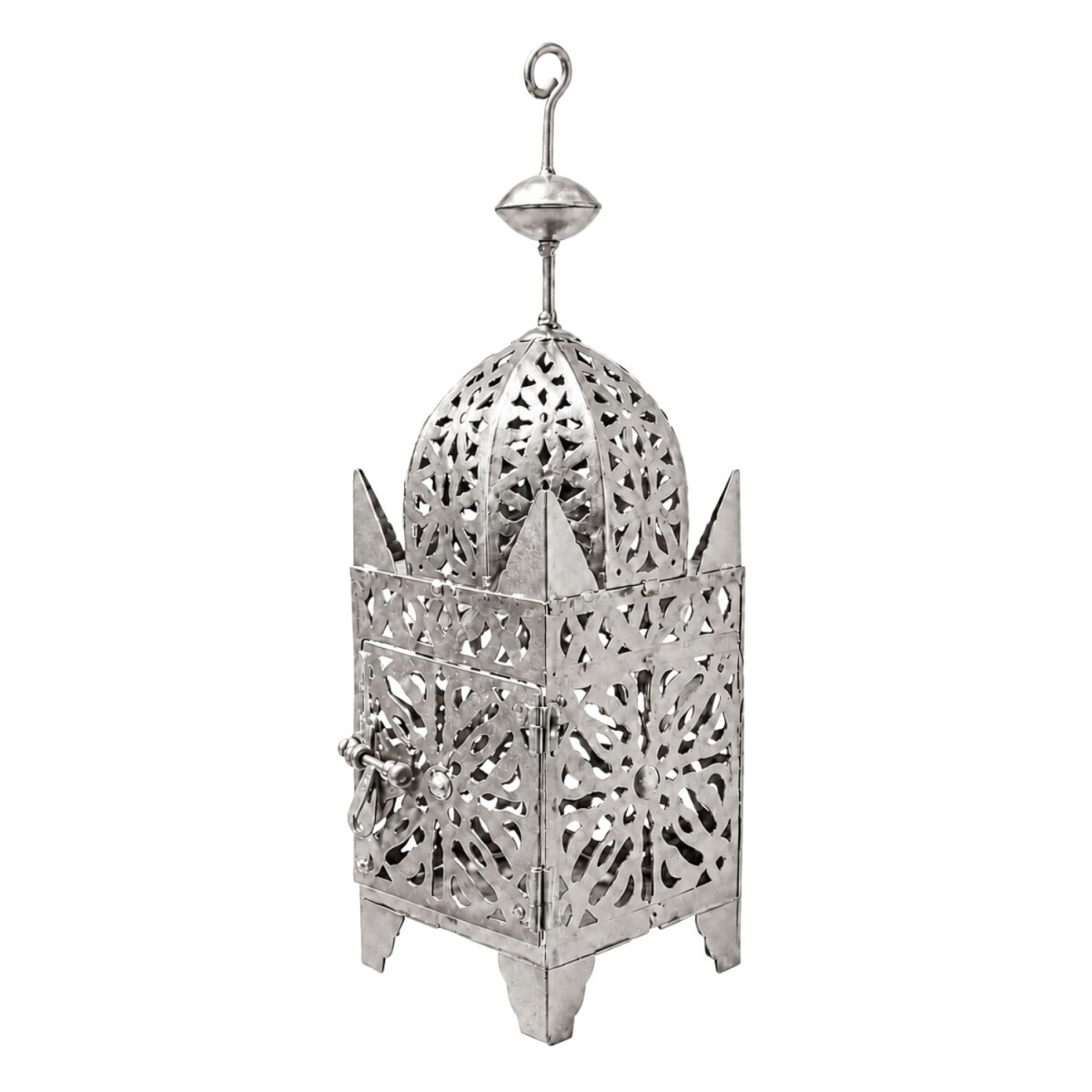 Marokkaanse lantaarn Frane Zilver 42 cm  box