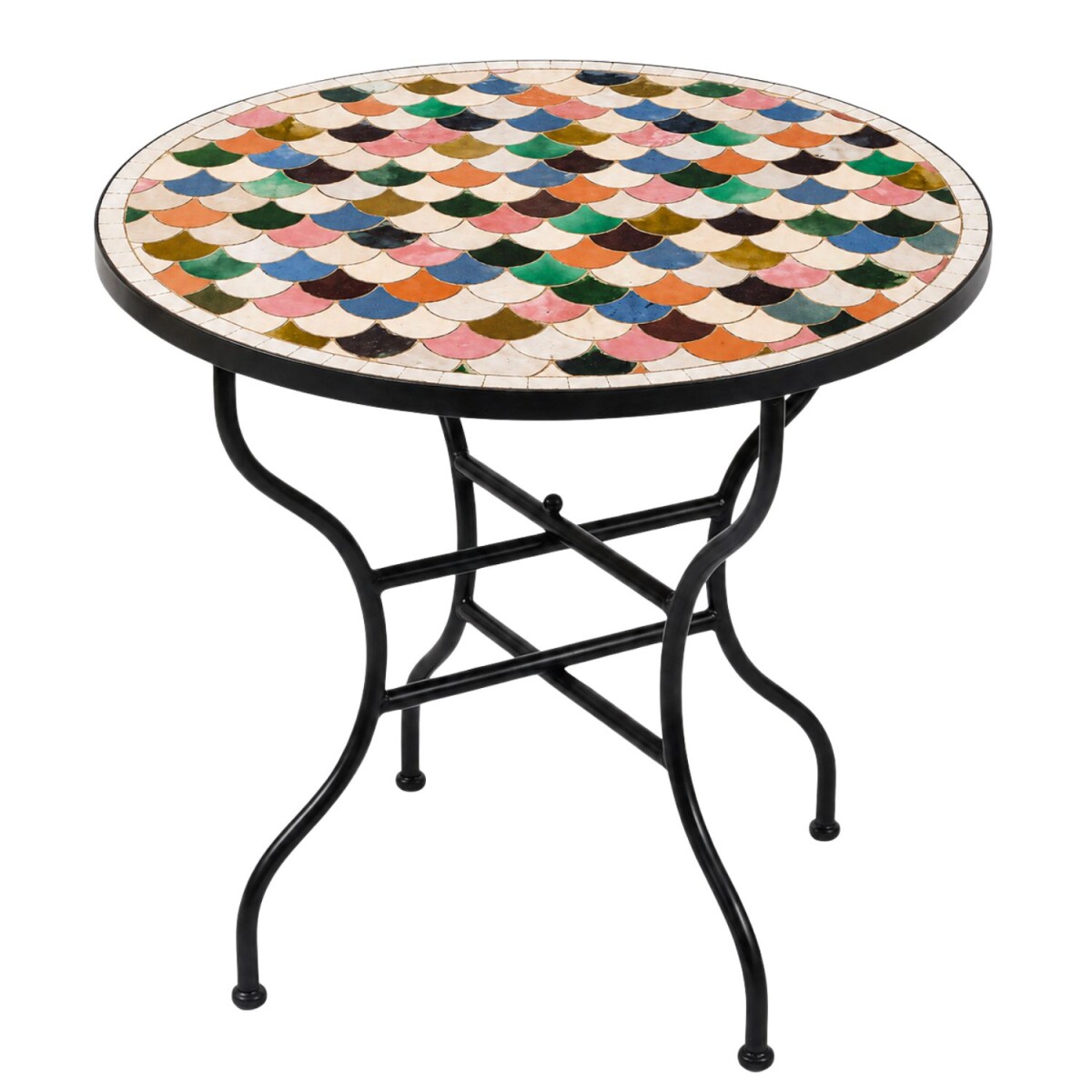 Mosaiktisch Manarola bunt Ø80cm k box