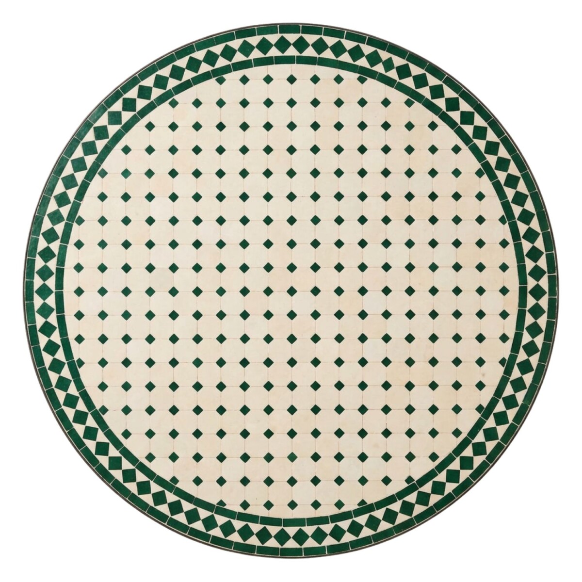 Marokkaanse mozaïektegel uit Marrakesh, beige-groen, va