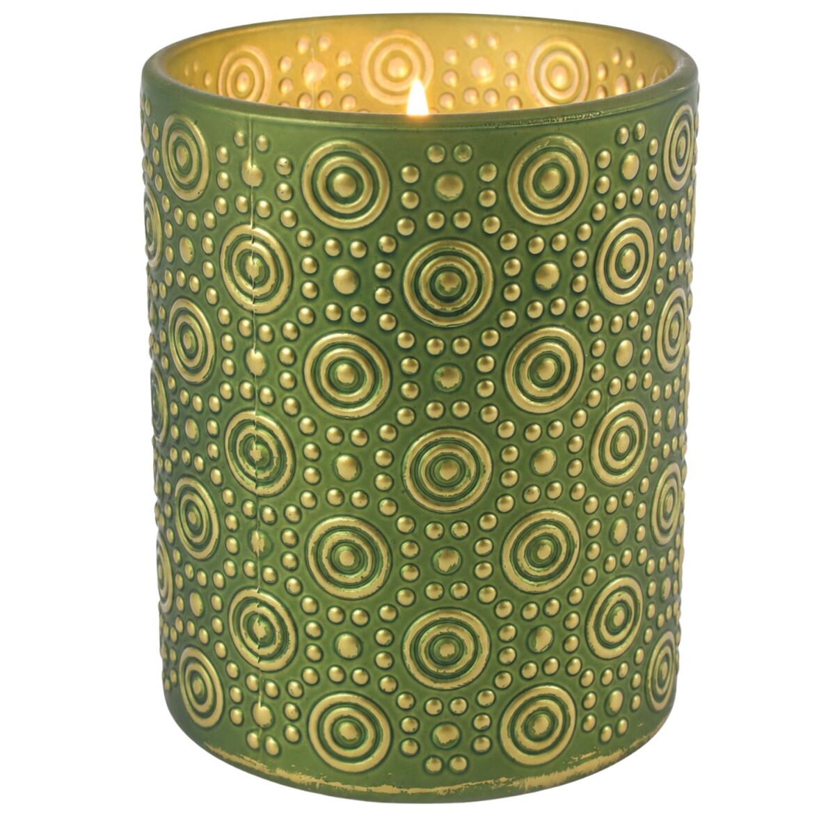 Windlicht Hailey Grün 12,5 cm Glas  box