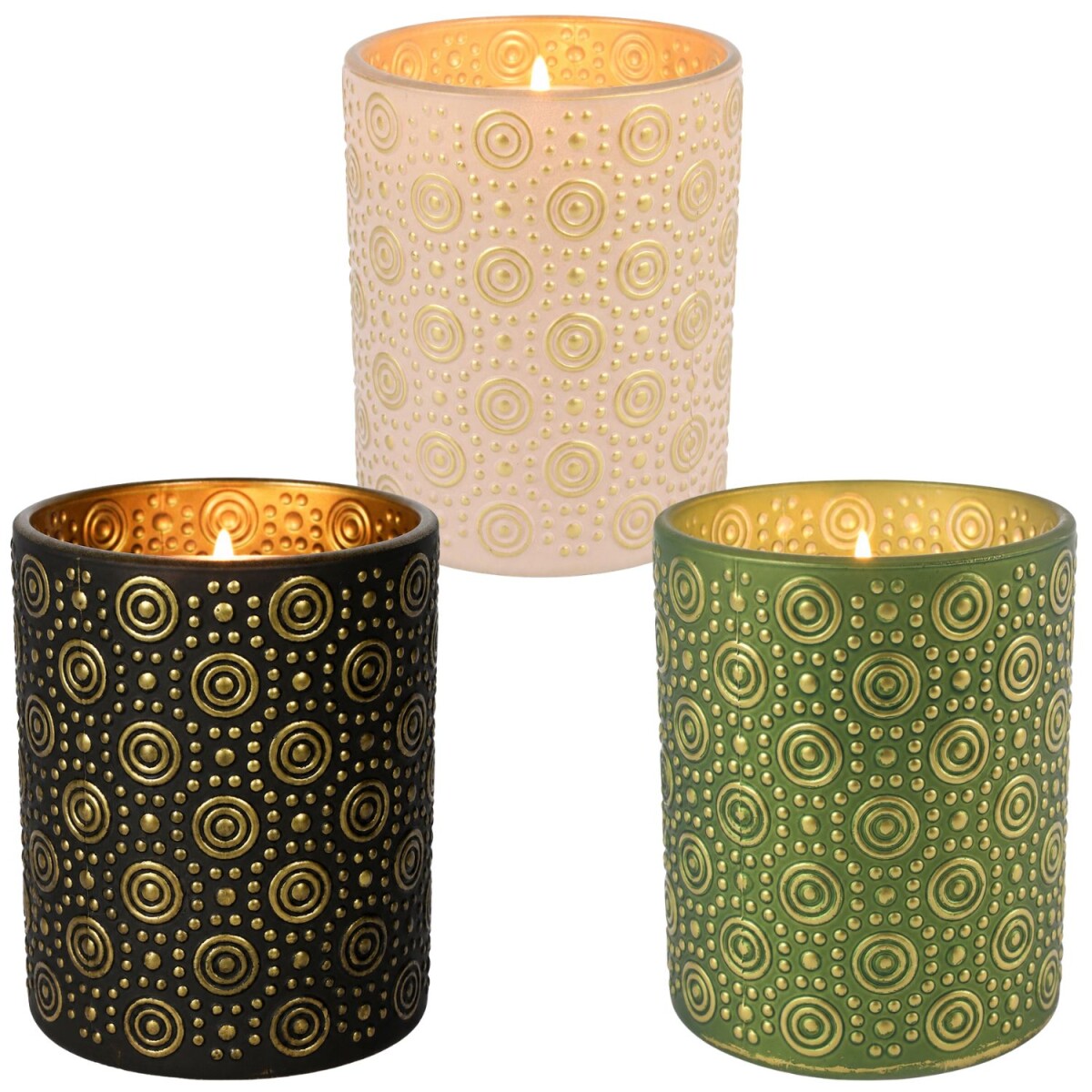 Windlicht Hailey 3er Set groß Glas box