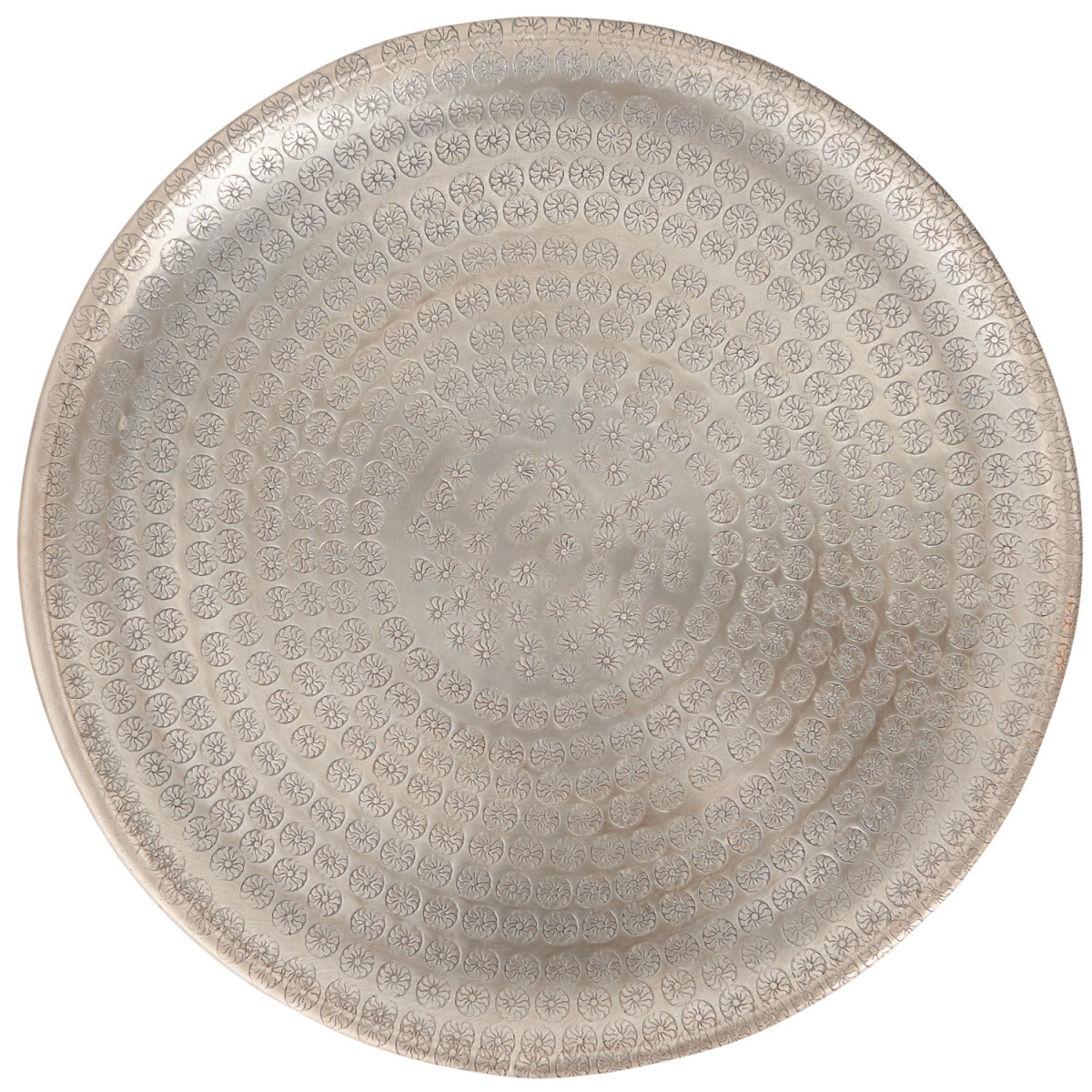 Vintage dienblad, decoratief dienblad Jinan, zilver, 30 cm