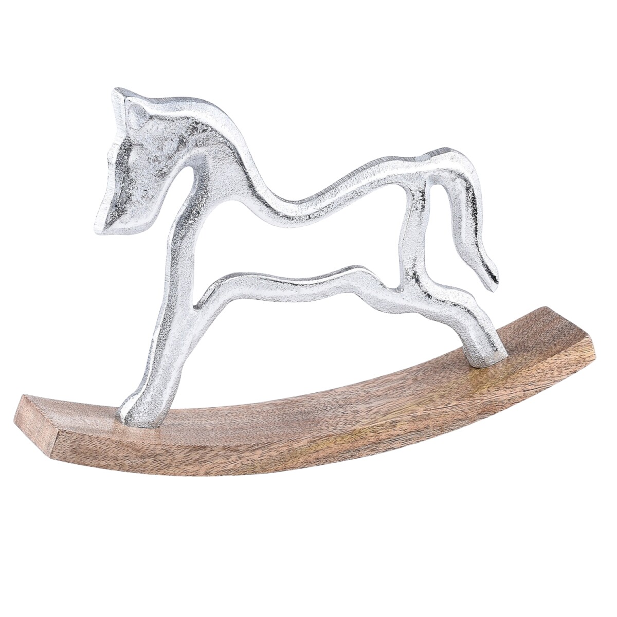 Decoratief figuurtje, decoratief object, zilveren hobbelpaar