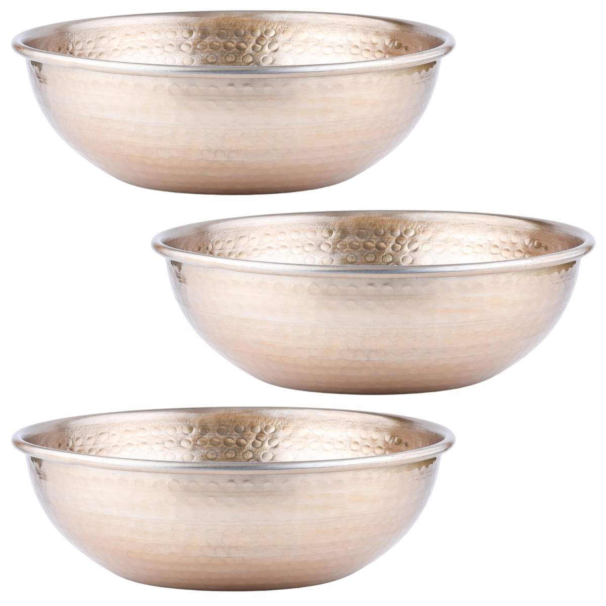 Vintage serveerschaal, 3-delige set, Engla Gold, 27 cm