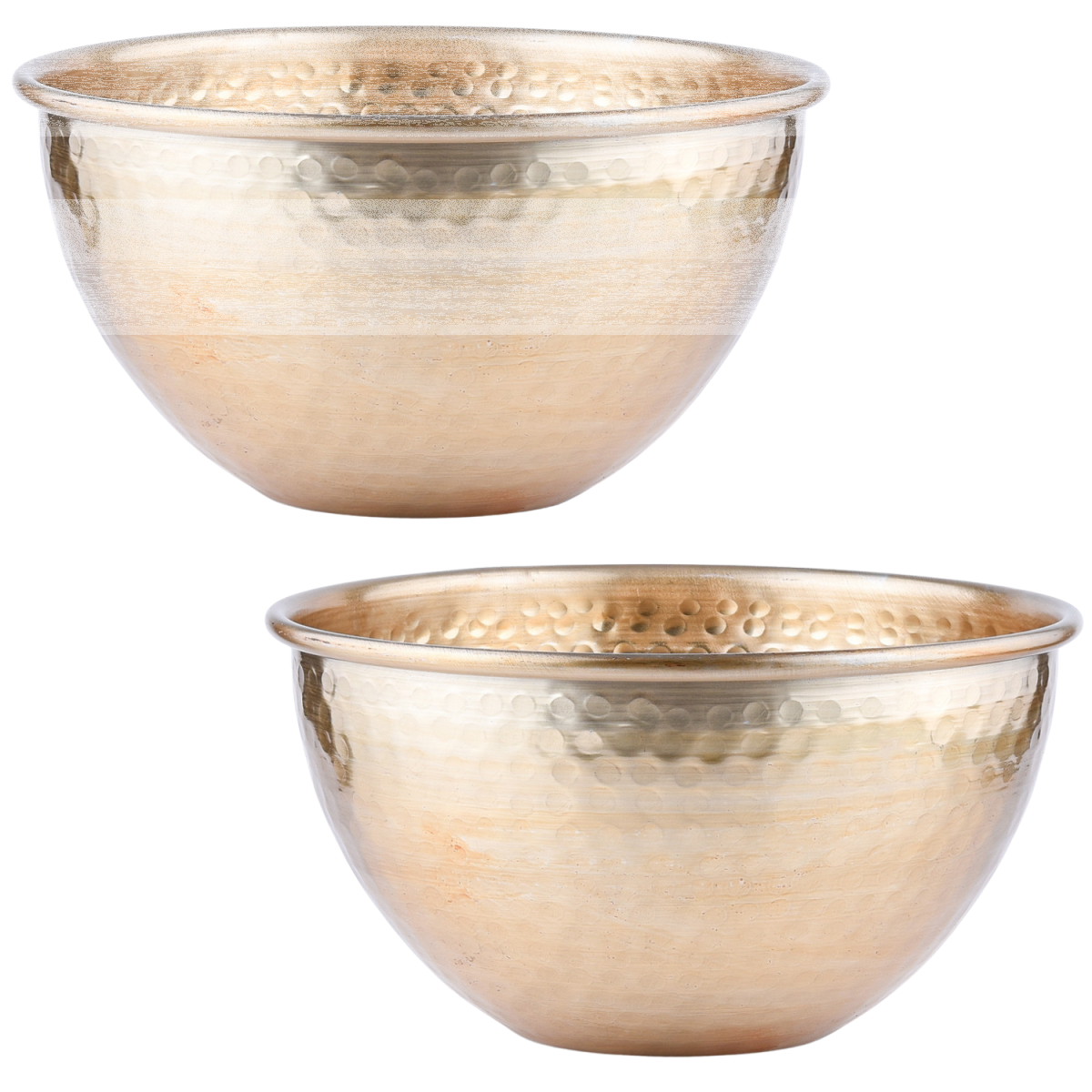 Vintage serveerschaal voor 2 personen, Erla Gold, 24 cm