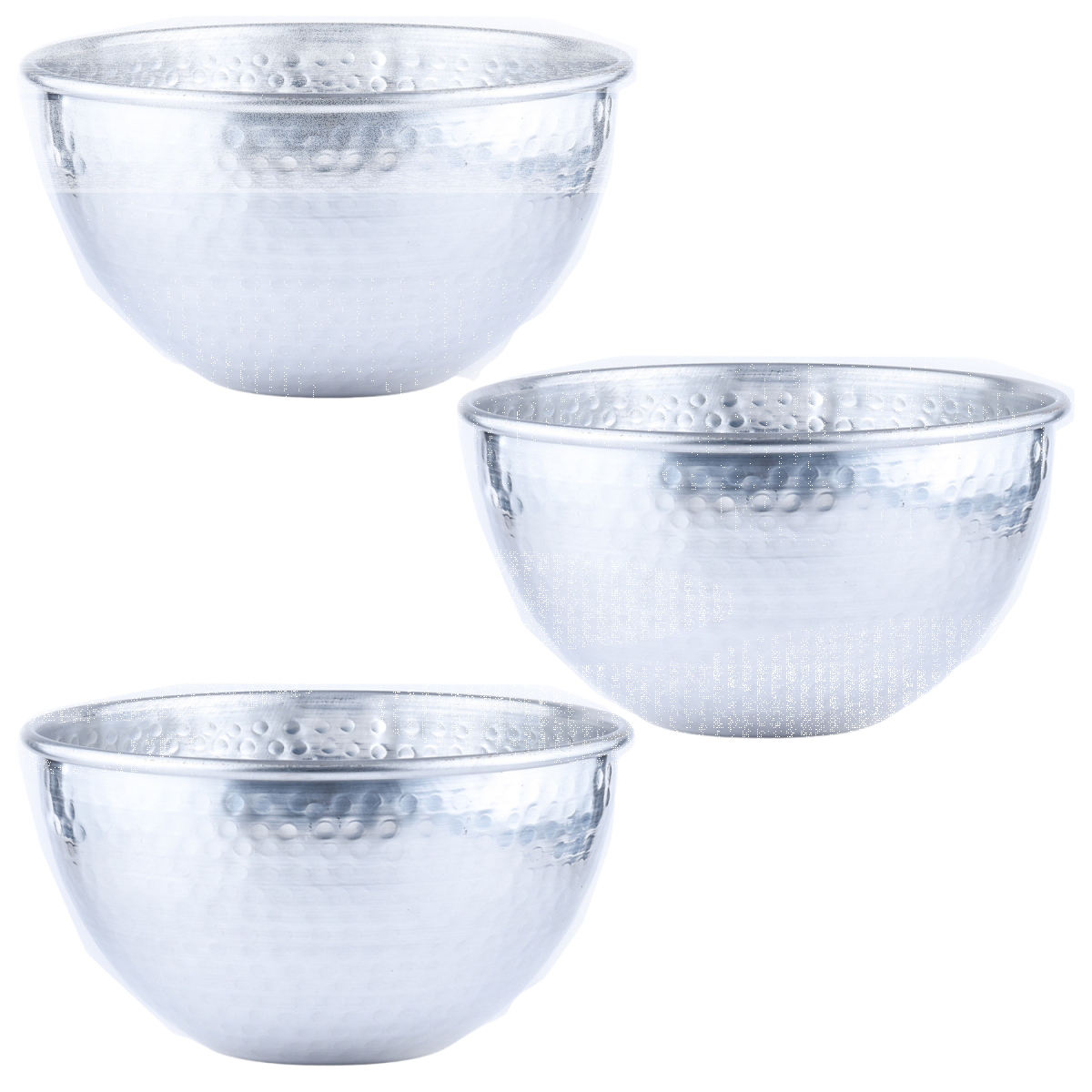 Vintage serveerschaal, 3-delige set, Erla, zilver, 24 cm