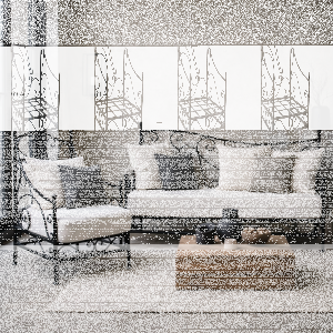 Mediterrane ijzeren fauteuil Murcia tuinfauteuil B 60 cm...