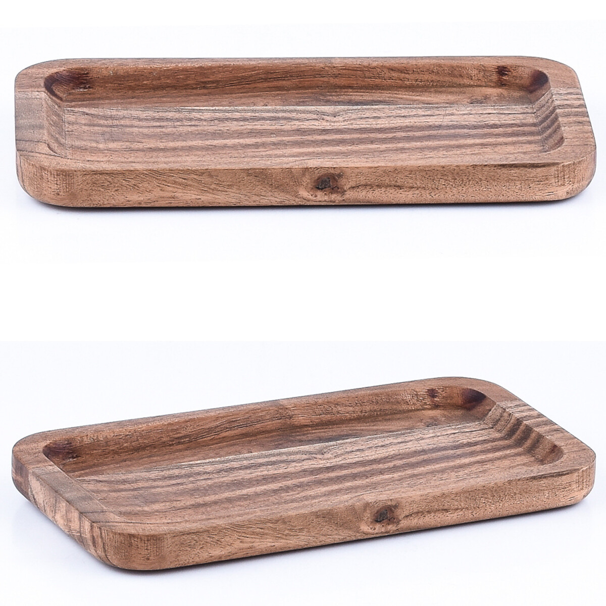 Set van 2 acaciahouten dienbladen Anea 2 box
