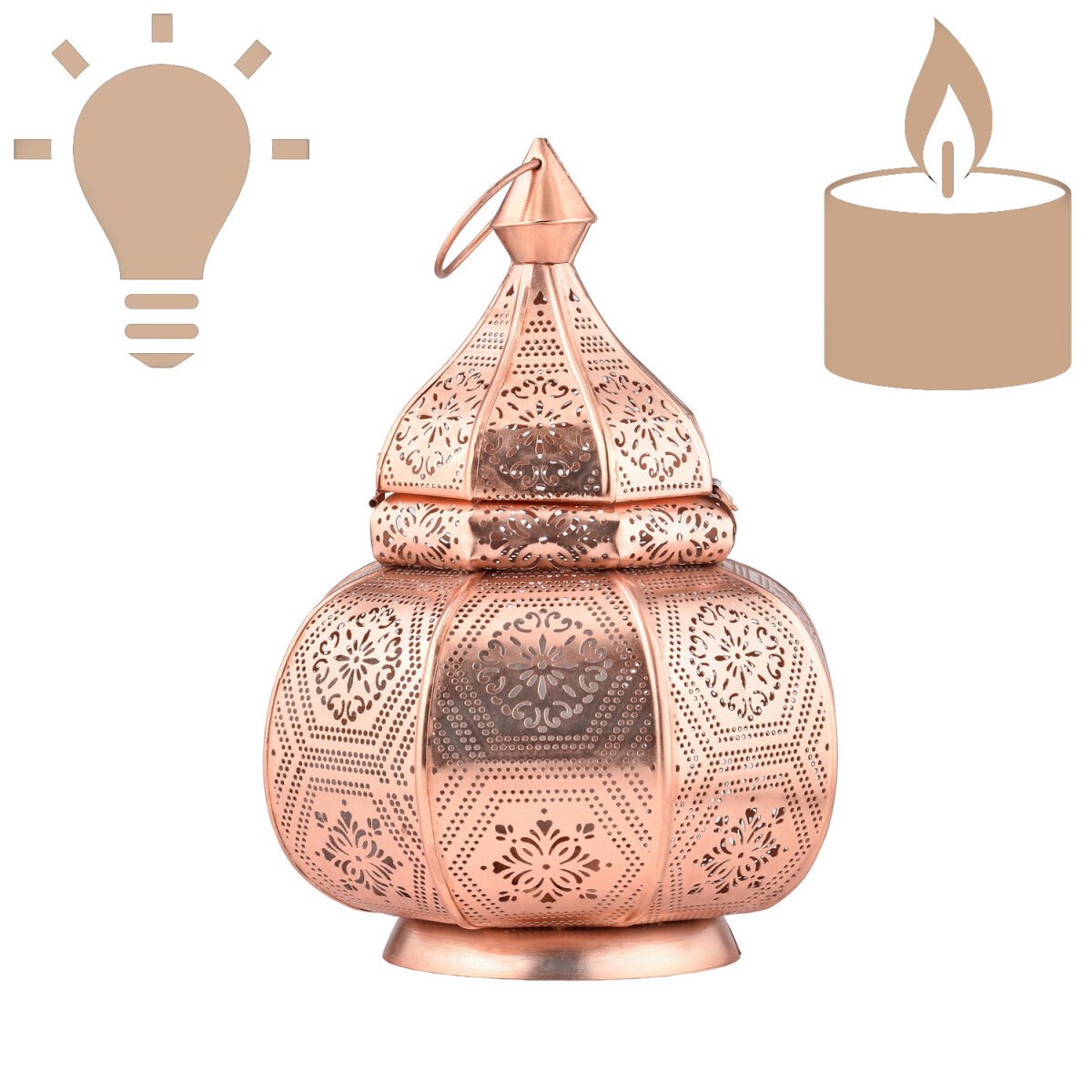 Oosterse lantaarnlamp, nachtlampje Mahan box
