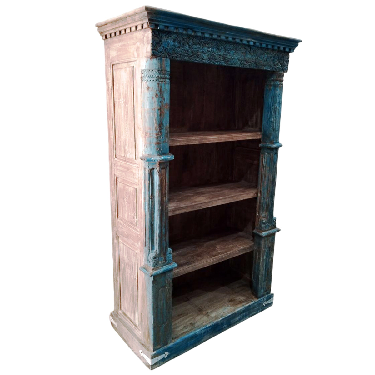 Vintage boekenkast, antiek, 200 cm, mode box