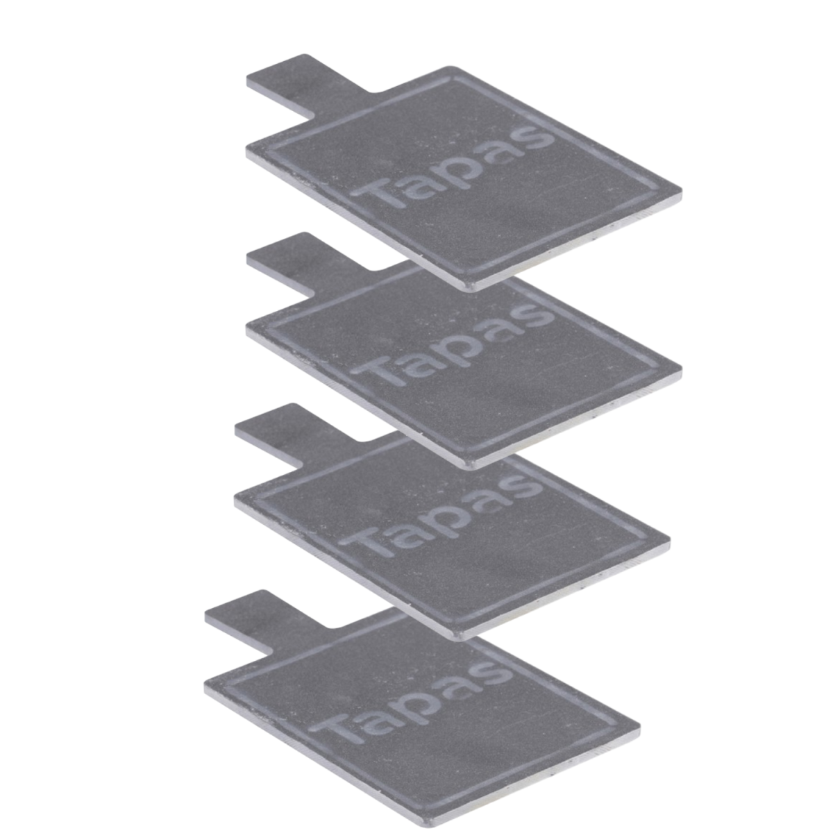 Set van 4 leisteenplaten voor tapas en snacks, serveerplank 