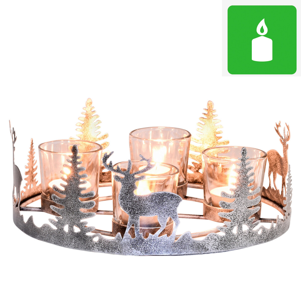 Adventskrans Kerstversiering Kandelaar Miekke