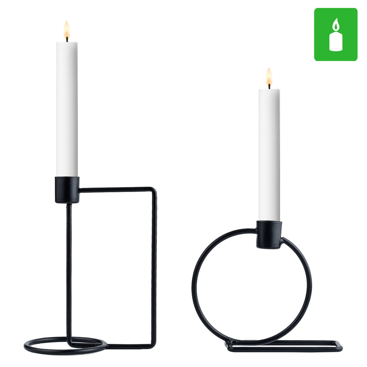 Set van 2 kandelaars in Scandinavisch design – Svidal