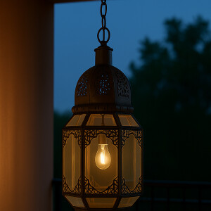 Plafondlamp Haifa Clear 40 cm | Mediterrane hanglamp van...