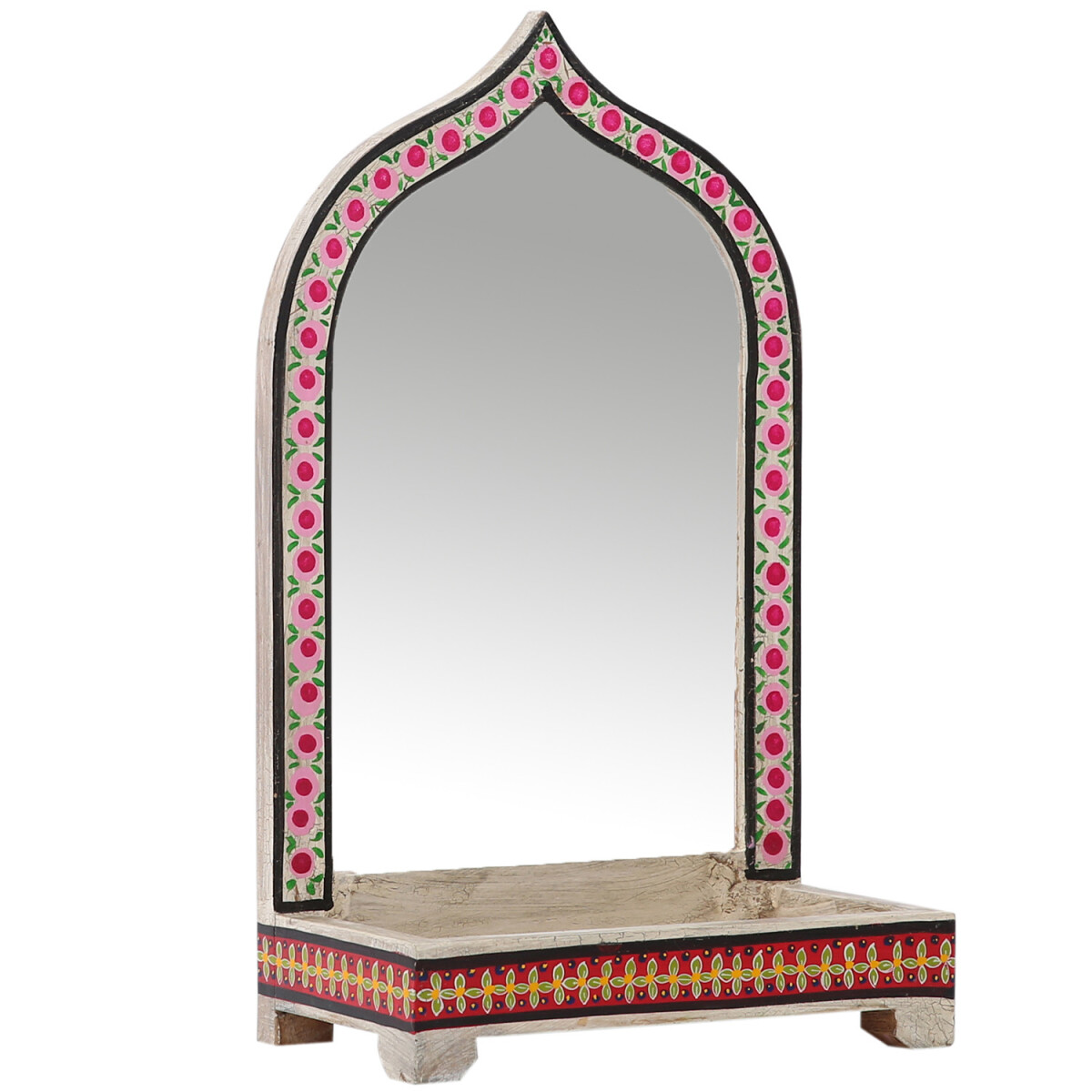 Oosterse decoratieve make-upspiegel, hou box
