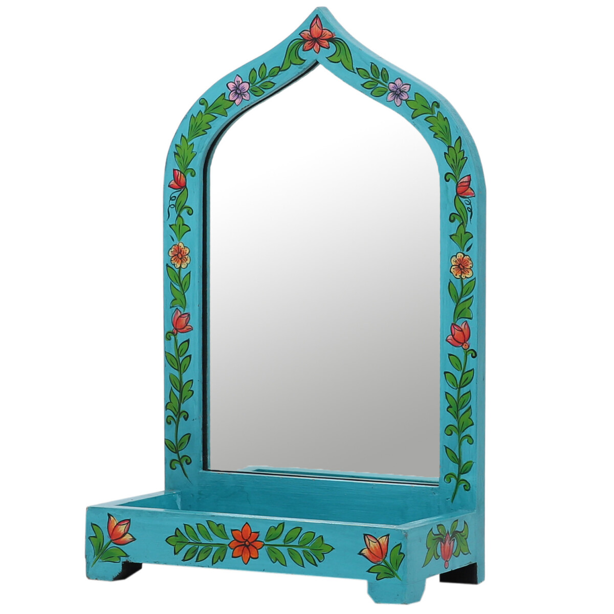 Oosterse decoratieve make-upspiegel, hou box