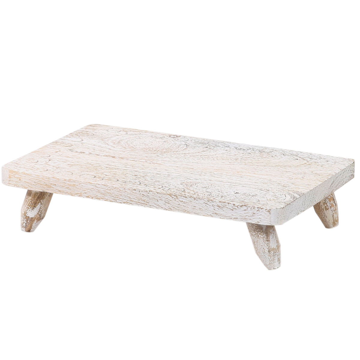 Vintage decoratieve serveerschaal Houten box