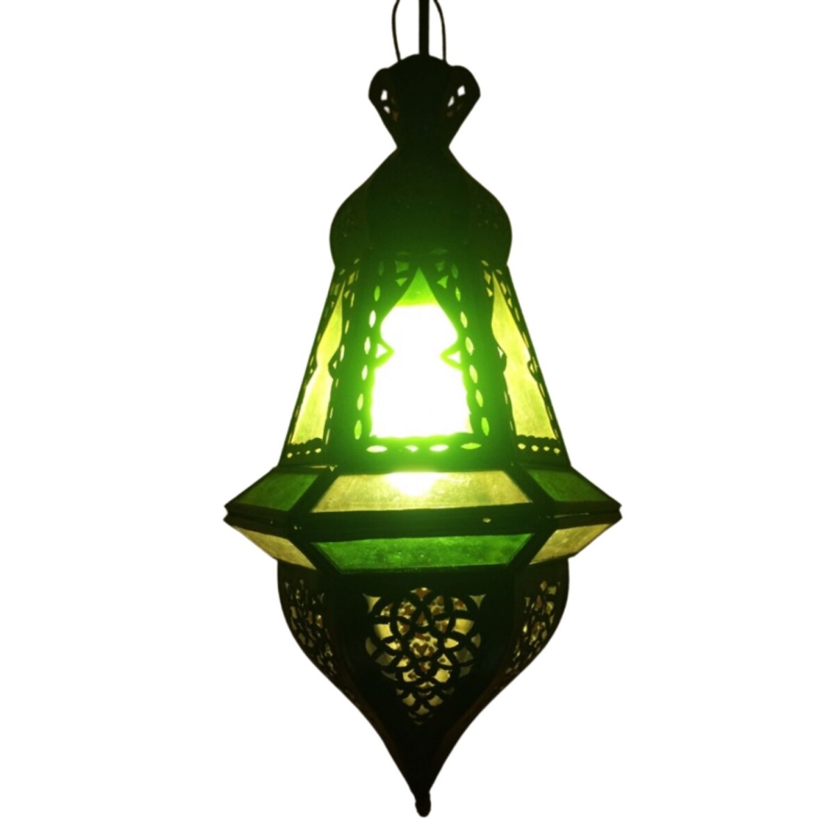 Oosterse hanglamp Anya Groen | Handgemaa box
