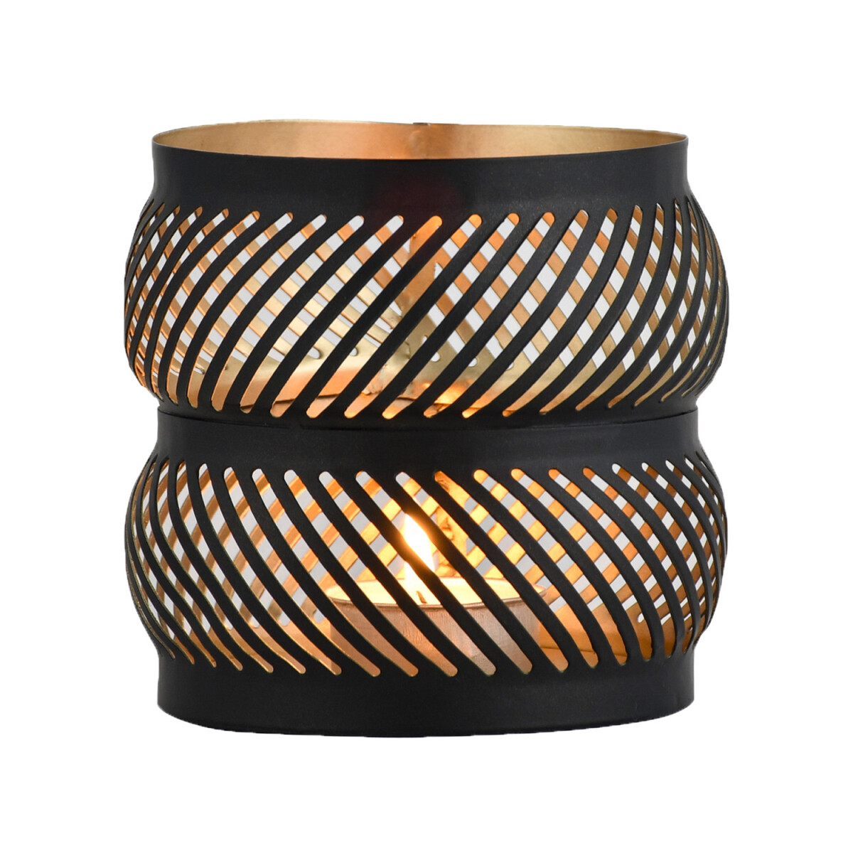 Scandinavische decoratie: windlicht, theelichthouder, tafeld