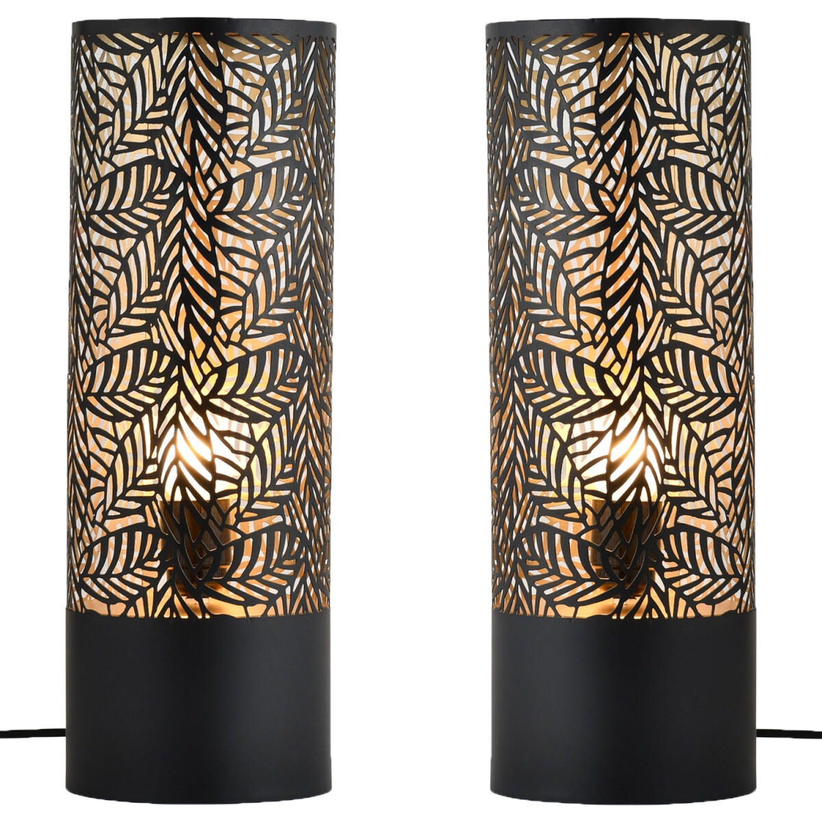 Set van 2 Scandinavische decoratieve tafellampen/nachtlampje