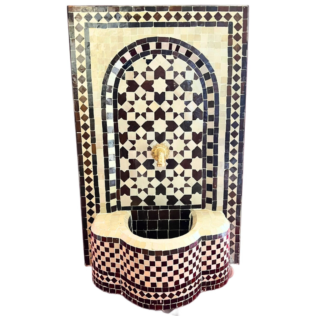 Marokkaanse mozaïek tuinfontein 87 cm | Boho-kamerfonte