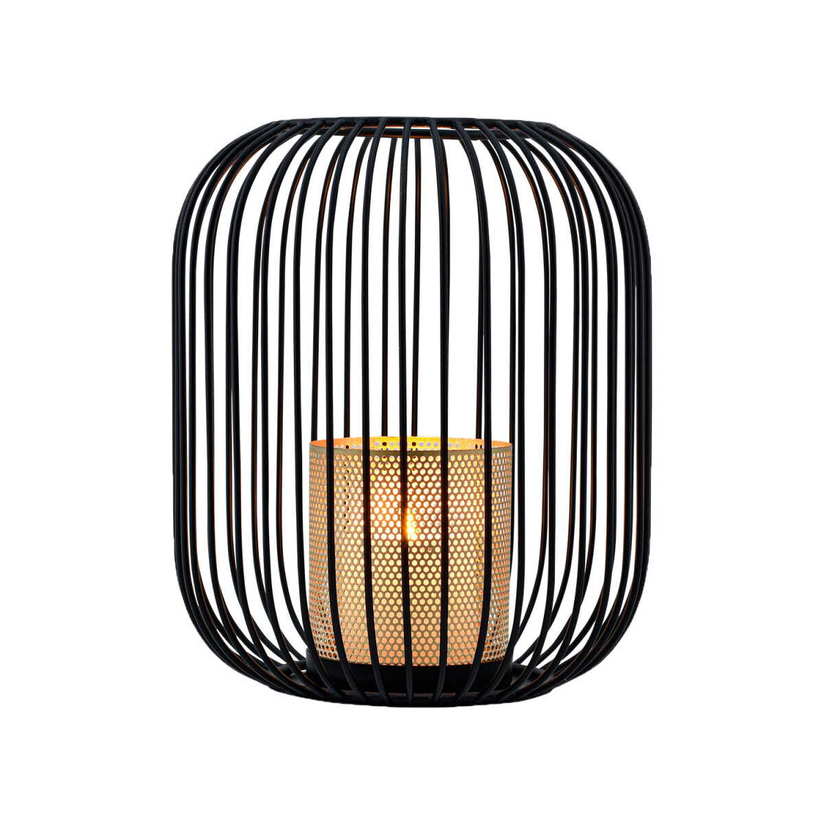 Scandinavische decoratie: windlicht, theelichthouder, kandel