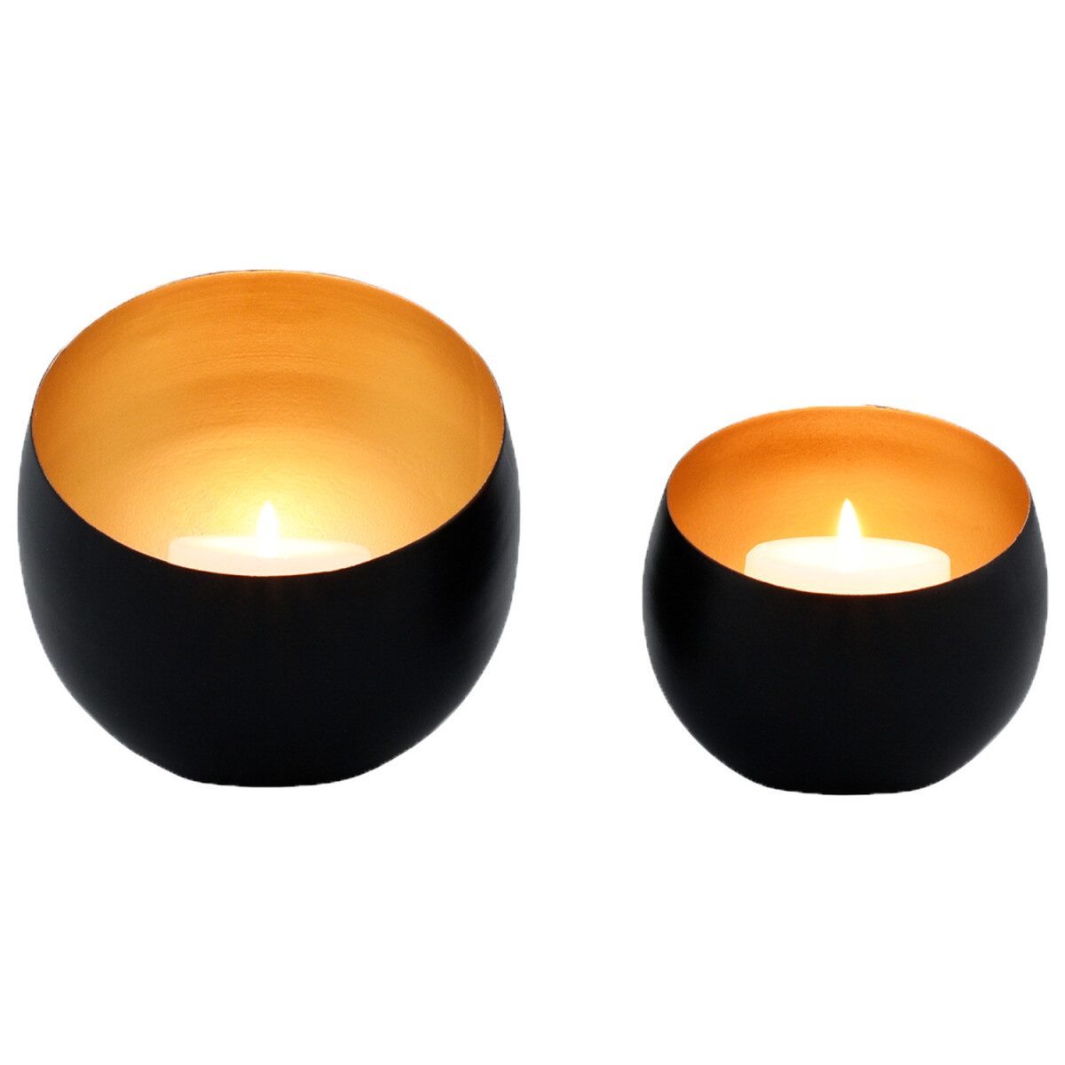 Set van 2 decoratieve, esthetische windlichten/theelichthoud