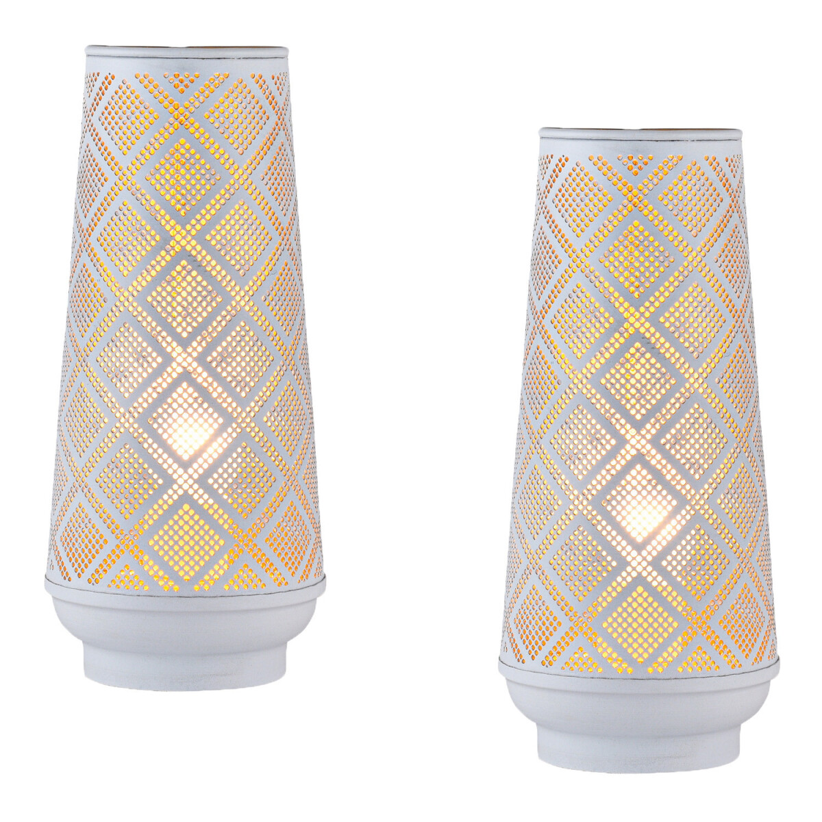 Set van 2 boho-decoratieve staande lampe box