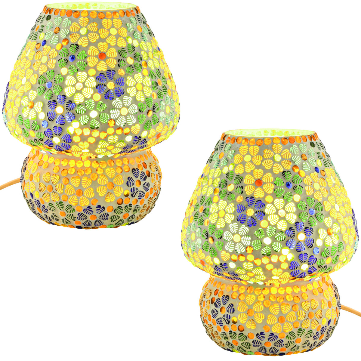 Set van 2 boho-tafel- en nachtlampjes me box
