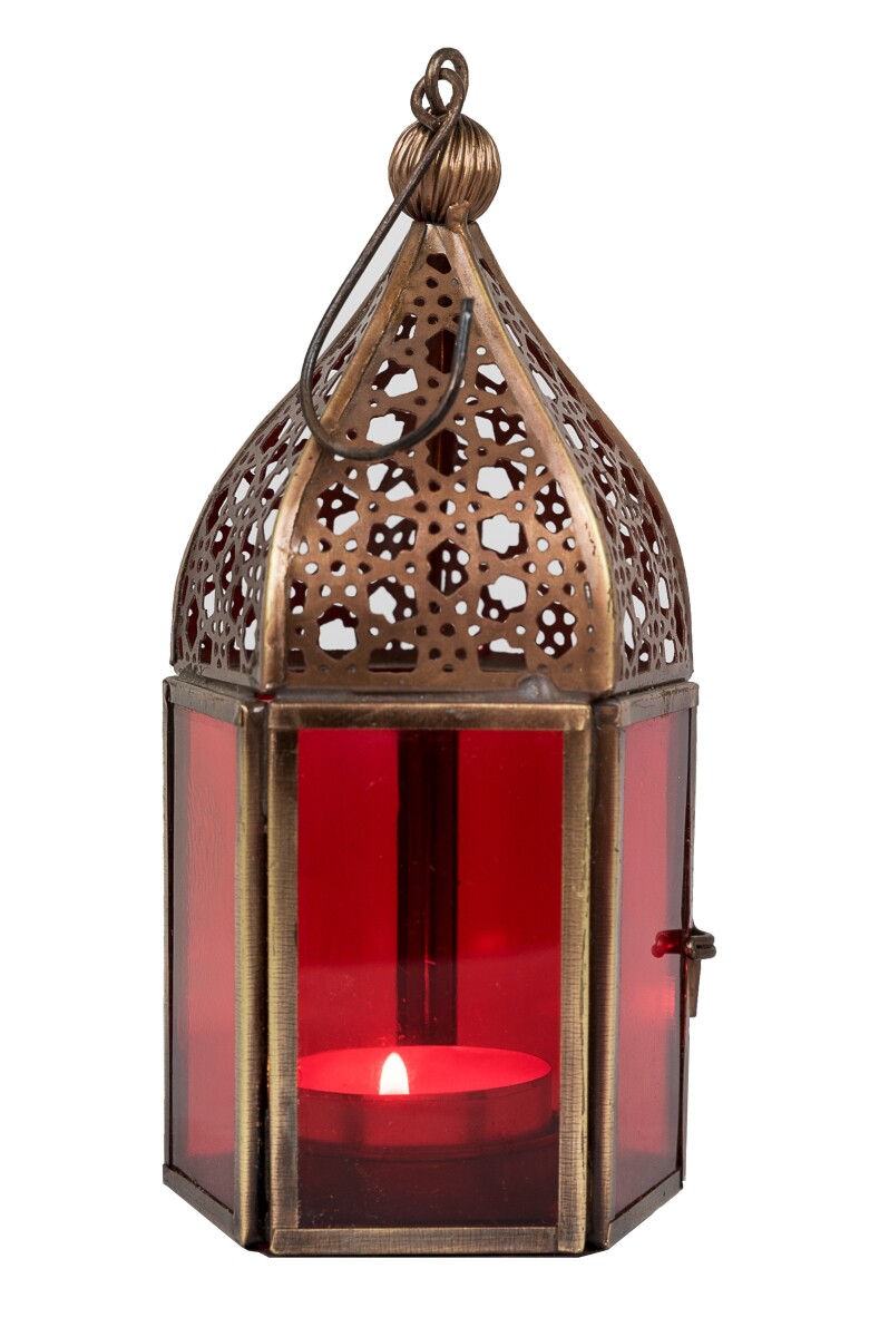 Oosterse lantaarn Meena - Rood