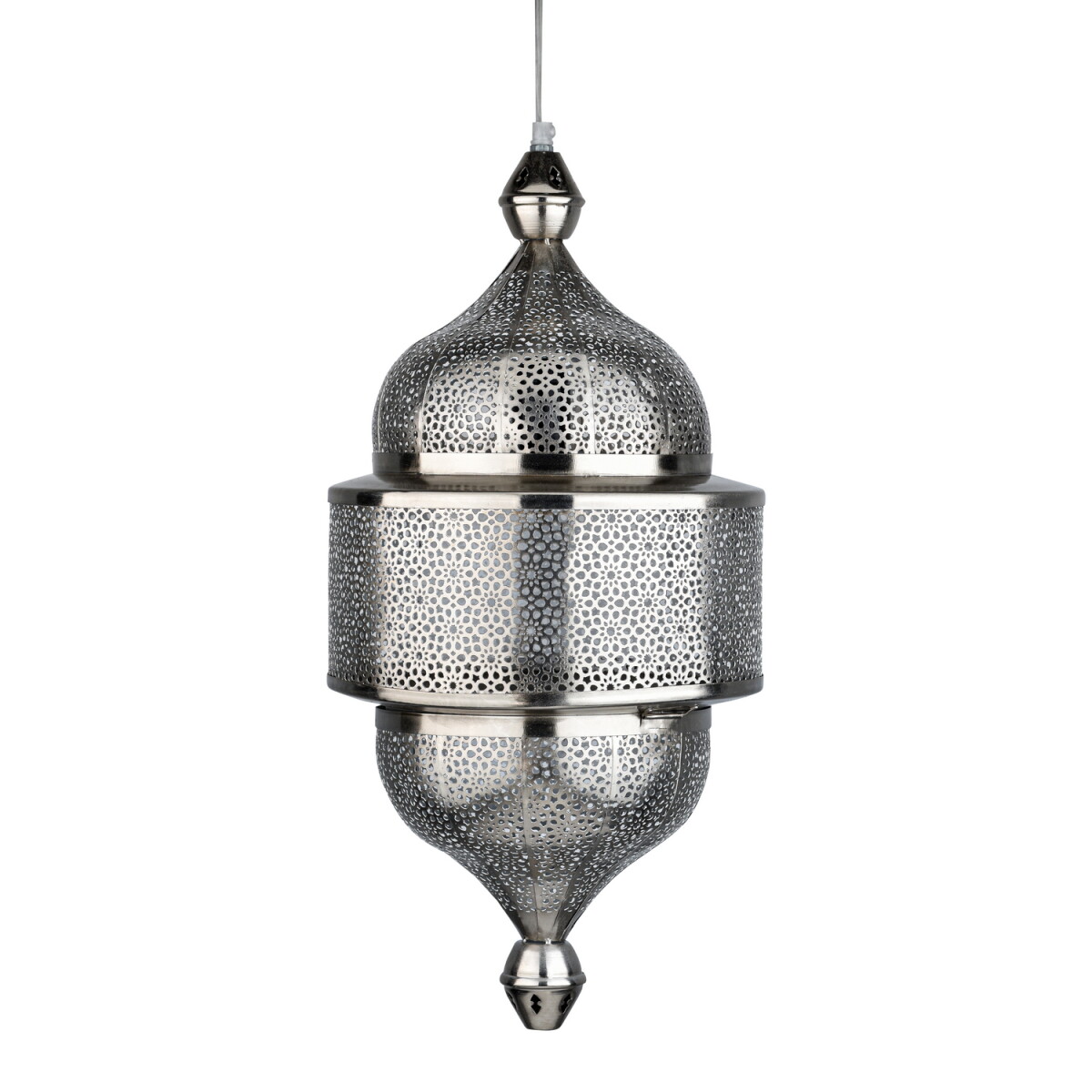 Oosterse hanglamp Ihdaa zilver 56 cm | Handgemaakt...