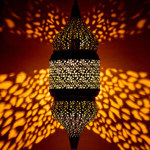 Oosterse hanglamp Imano Gold 56 cm | Handgemaakt &...